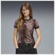 Puma Γυναικεία κοντομάνικη μπλούζα Essentials Graphics Leo Luxe Bedazzled Slim Tee